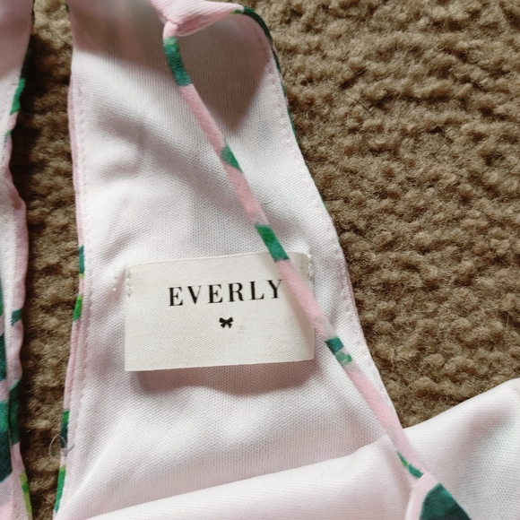 Everly Palm Tree sleeveless Dress women's size small - Picture 5 of 6